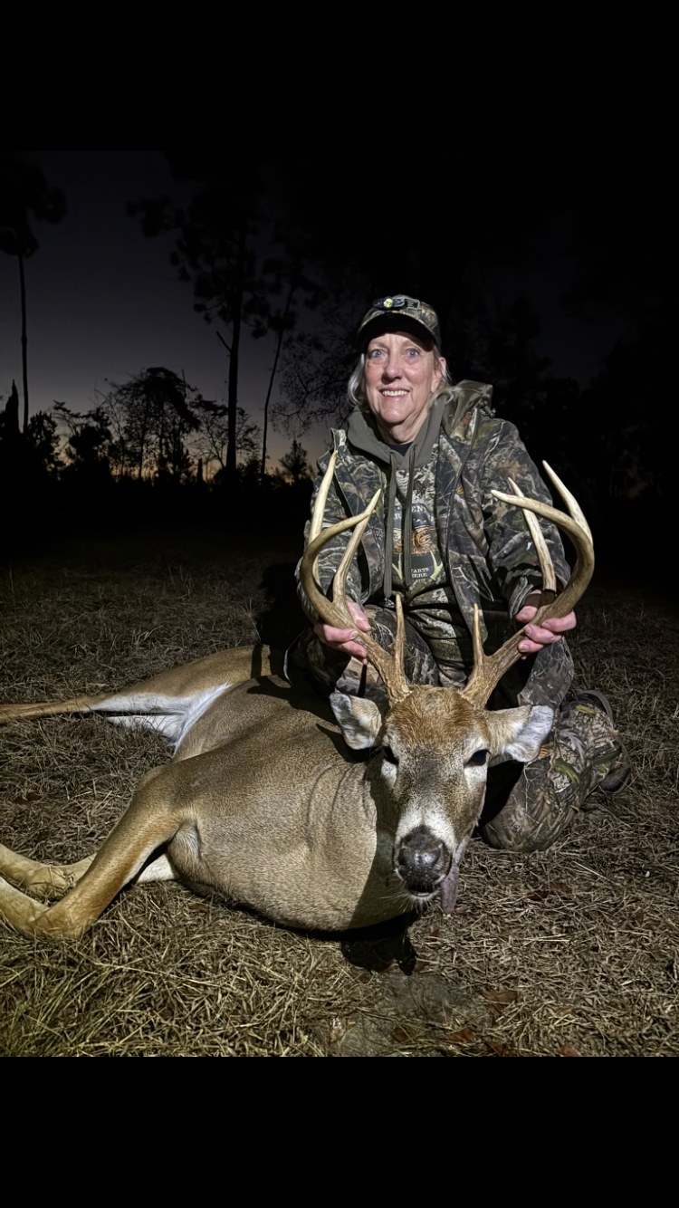 Client with mature whitetail