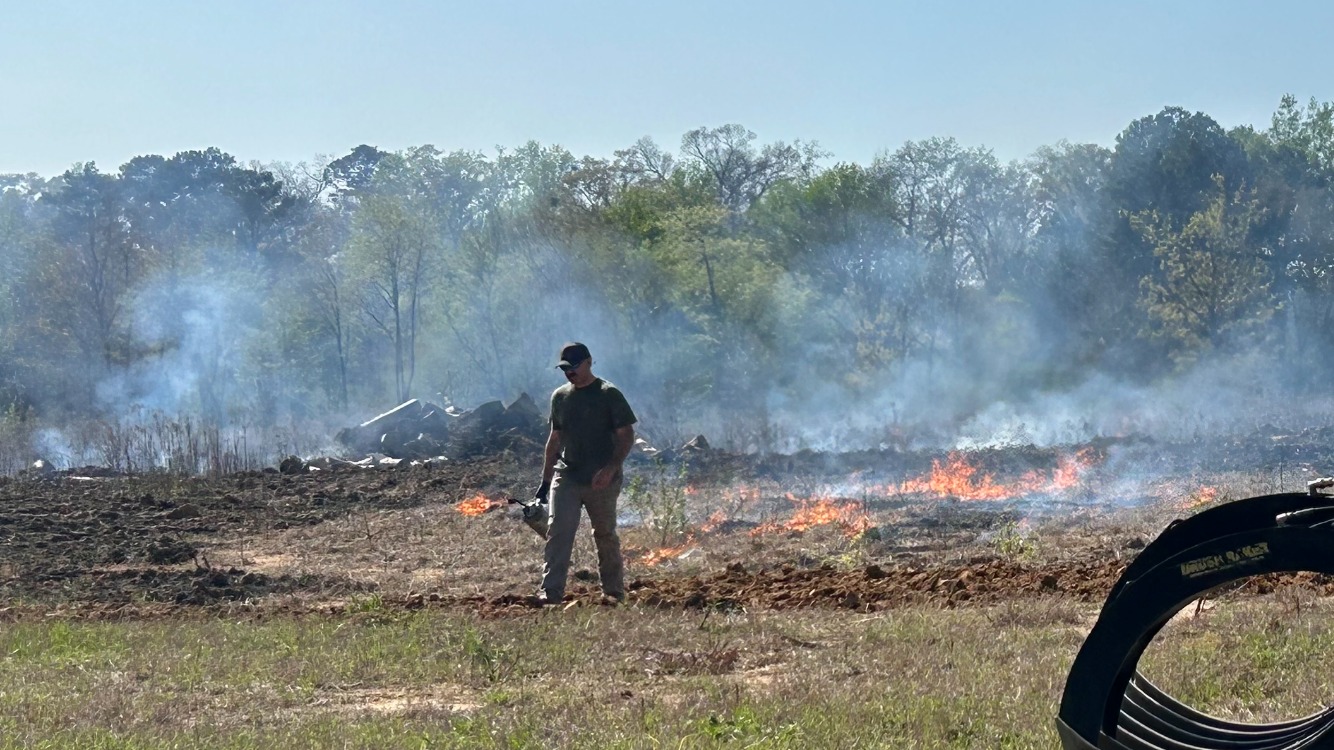 Prescribed fire used for wildlife habitat management
